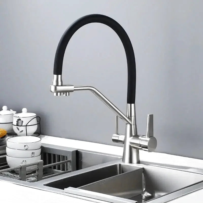 robinet-cuisine-3-voies-noir-mat