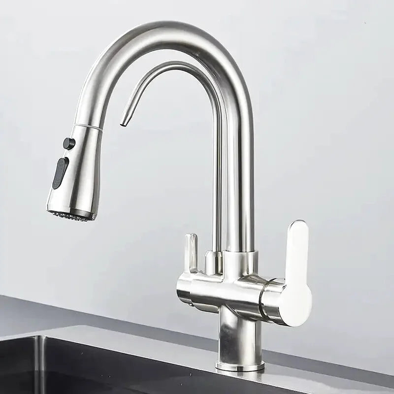 robinet-cuisine-mitigeur-avec-douchette-noir